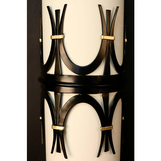 Dims.: 6.3"W x 8.67"D x 23.63"H Origin: France Circa: 1960's These sconces are from Parisian brasserie. These large-scale...