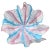 Murano Fratelli Toso Vintage Pink White Blue Italian Art Glass Decorative Fazzoletto Flower Vase For Sale In Orlando - Image 6 of 8