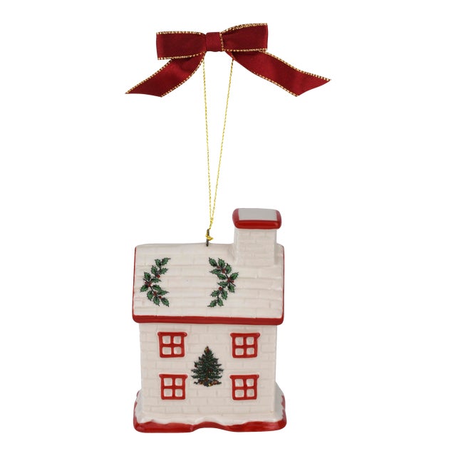 Spode Christmas Tree Bless This Home Ornament 3" For Sale