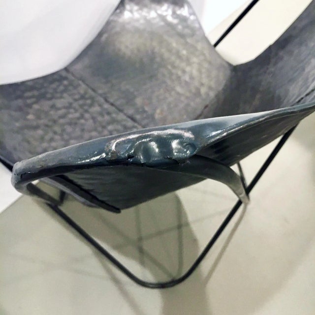 Hammered + Welded Patchwork Steel Butterfly B K F Chair For Sale In Baltimore - Image 6 of 10