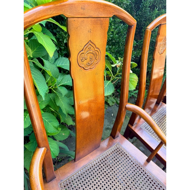 Henredon Set of 6 Vintage Henredon Chinese Chippendale Chairs For Sale - Image 4 of 16