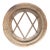 Wood Window With Diamond Flowerette For Sale