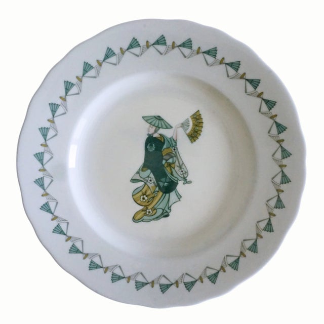Late 20th Century Savoy Hotel Theatre Themed Gilbert and Sullivan Set of 8 Plates Royal Worcester 1960s For Sale - Image 5 of 10