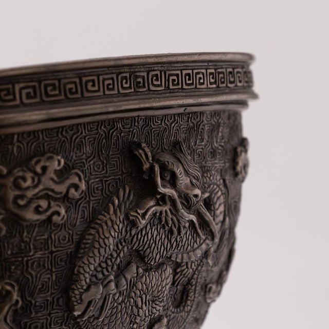 Antique Japanese Edo Style Bronze Vessel, 19th Century For Sale - Image 15 of 18