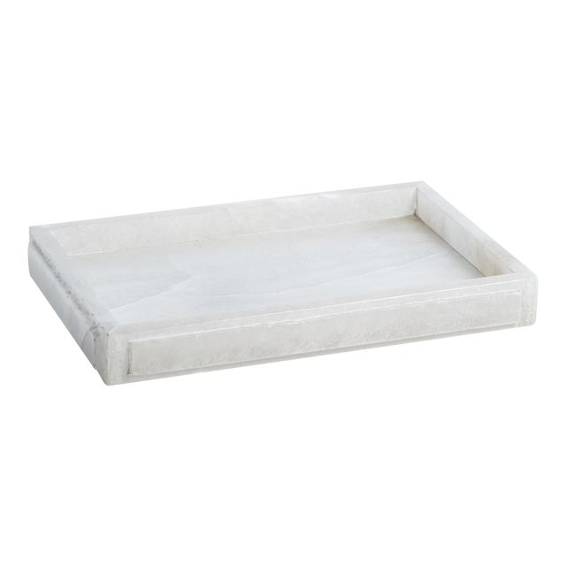Cremona Alabaster Vanity Tray, Medium For Sale