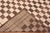 Textile Nazmiyal Collection Modern Moroccan Inspired Brown Cream Checkerboard Design Area Rug For Sale - Image 7 of 7