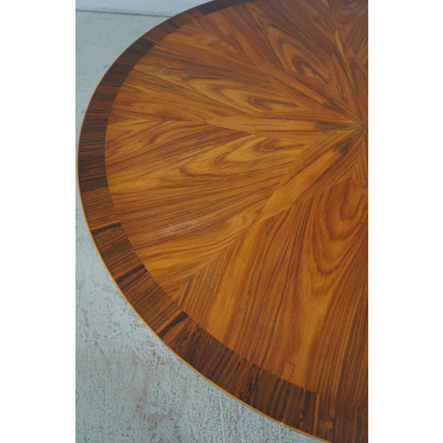 Brown Italian Regency Dolphin Base Round Dining Room Table For Sale - Image 8 of 12