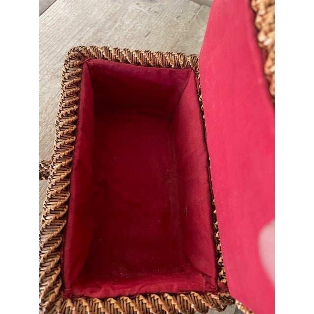 Victorian Straw Marquetry Box For Sale - Image 8 of 9