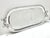 A charming vintage aluminum serving tray with sculptural bow handles, perfect for Hollywood Regency styling,...