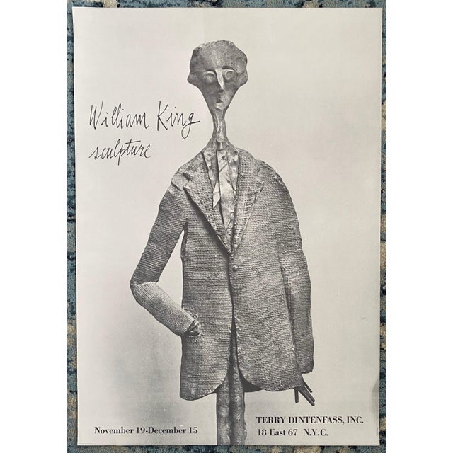 William King (b.1925), Vintage Lithograph Poster William King Terry Dintenfass Gallery NYC For Sale In Miami - Image 6 of 6