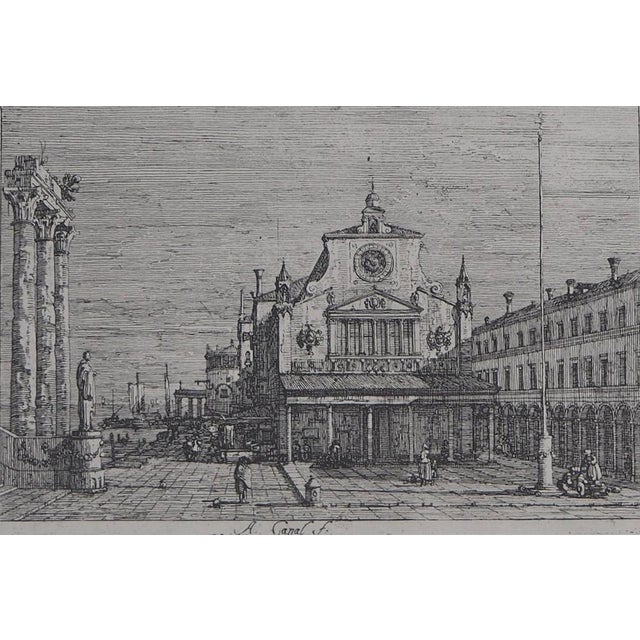 After Giovanni Antonio, Canal, View of the Church of San Giacomo Di Rialto in Venice, 1975, Photogravure For Sale - Image 3 of 6