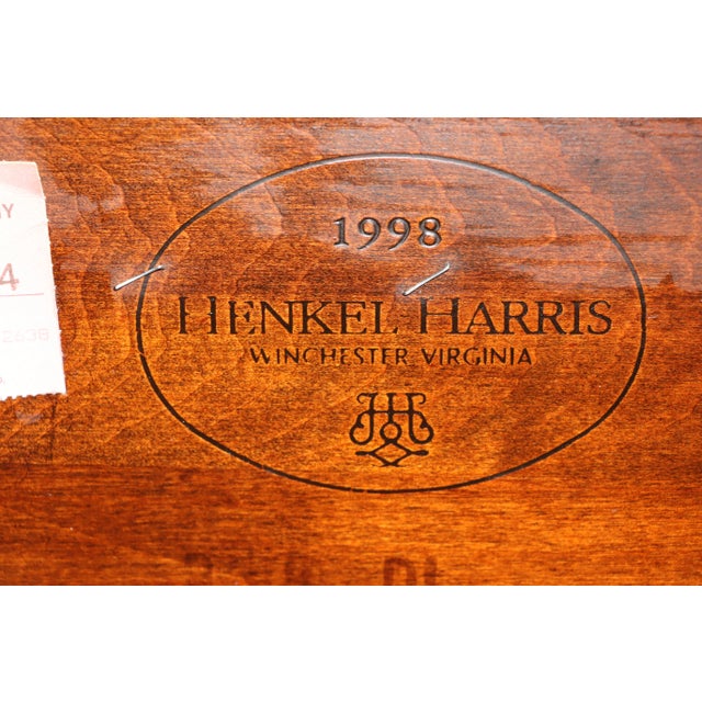 Henkel Harris Queen Mahogany Poster Bed W/Optional Canopy For Sale - Image 10 of 13