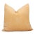 Large 24" Sunburst Yellow Jaipur Blockprint Linen Pillow Cover For Sale