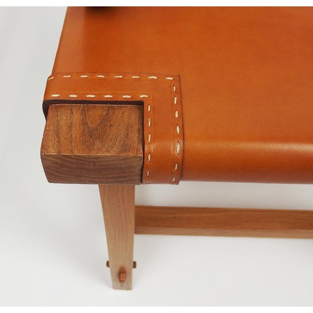 Leather Armchair by Jacques Adnet, 1940s For Sale - Image 6 of 14