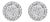 AGS Certified 14K White Gold 1.0 Cttw Brilliant-Cut Diamond Halo-Style Cluster Round Button Stud Earrings For Sale