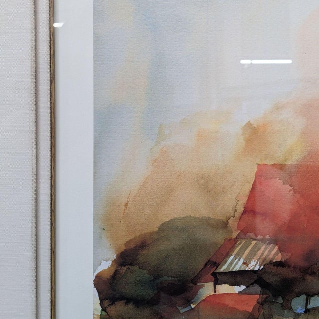 Transitional L. Wagner Signed Limited Edition Giclée by Lisa Violetto Designs, Framed For Sale - Image 3 of 8