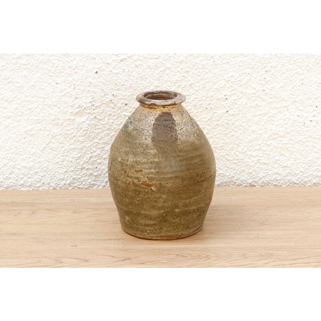 Rustic Stoneware Chinese Vessel For Sale In Los Angeles - Image 6 of 7