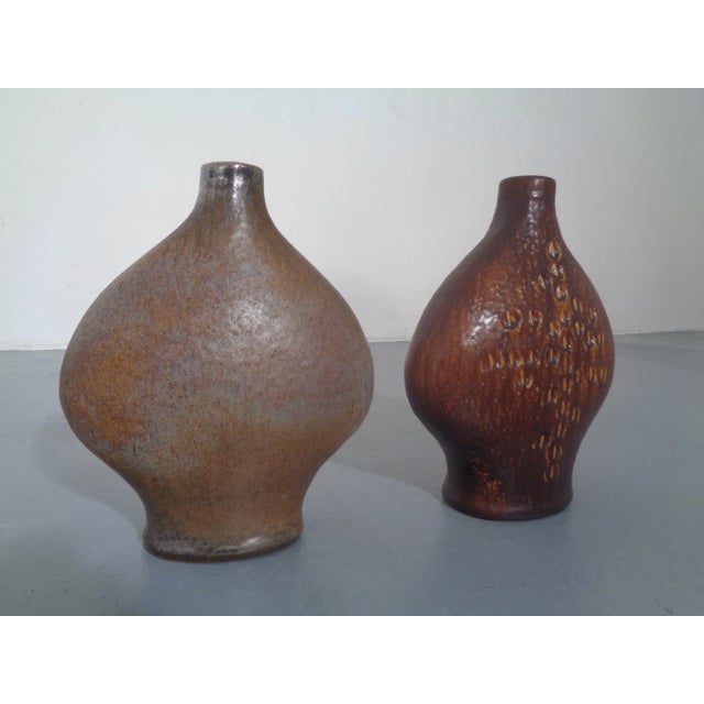 Few studio ceramic vases from the 1960s. Design by Gerda Heuckeroth for Carstens Tönnieshof. Height: cm 26/27. Width: cm...