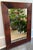 Wood Antique Handmade Mirror With Flame Mahogany Veneer For Sale - Image 7 of 7