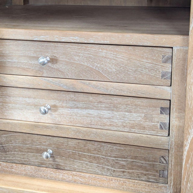 Arhaus Tall Wooden Dresser With Jewelry Cabinet For Sale - Image 12 of 12