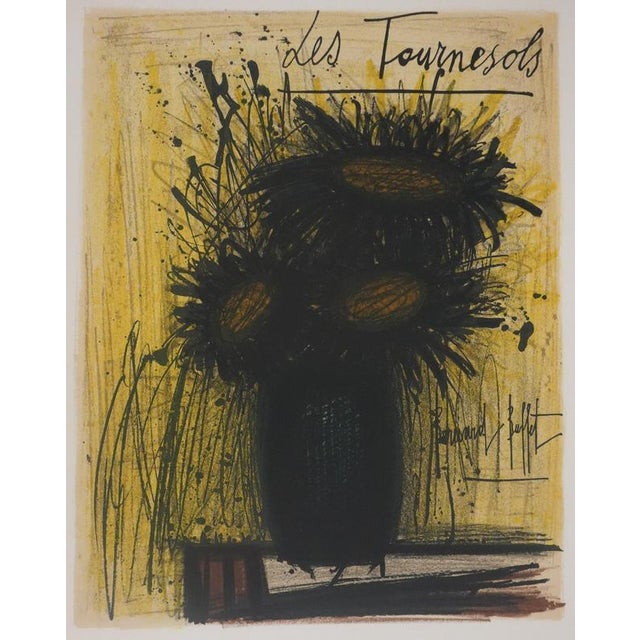 Bernard Buffet, Sunflowers, 1966, Lithograph For Sale - Image 7 of 8