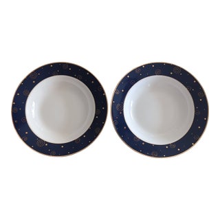 VTG 2000 Sakura Star Light 2 Christmas Salad/Soup Bowls Celestial Y2k Hallmark For Sale