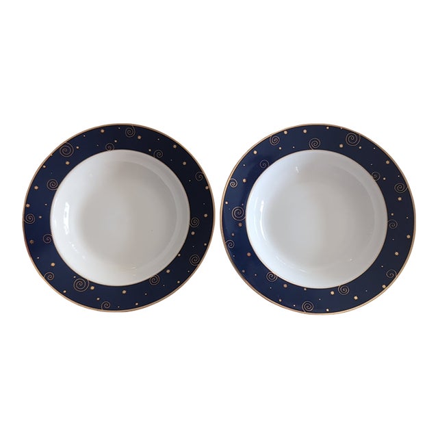 VTG 2000 Sakura Star Light 2 Christmas Salad/Soup Bowls Celestial Y2k Hallmark For Sale