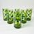 Mid 20th Century Boho Chic Modern Olive Polka Dot Tumbler Glassware - Set of 6. For Sale - Image 14 of 14