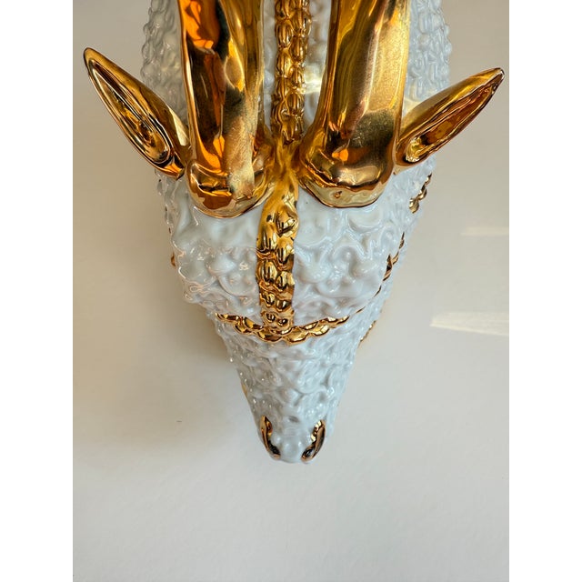 Raindeer or Elk Tureen or Covered Dish With Gilt Accents From Italy For Sale In Washington DC - Image 6 of 14