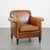 Art Deco Leather Armchair with Black Piping For Sale - Image 15 of 15
