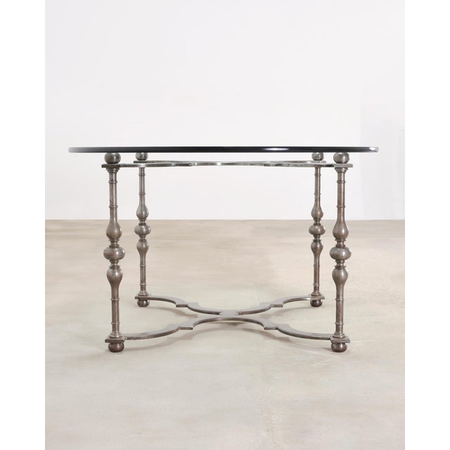Formations Iron and Glass Baroque-Style Dining Center Table For Sale In Sacramento - Image 6 of 18