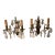 19th Century French Bronze and Crystal Wall Sconces - Pair For Sale