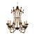 Vintage Faux Bamboo Chinoiserie Chandelier With Bells & Tortoiseshell Finish - Underwriters’ Laboratories For Sale