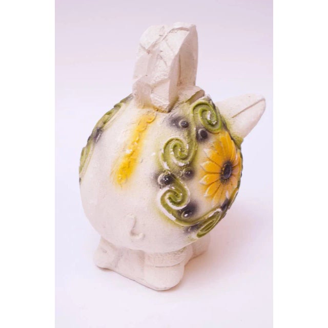 Mid-Century American Painted Chalkware Pig For Sale - Image 4 of 13