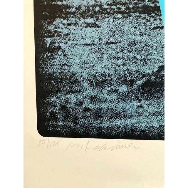 1970s Menashe Kadishman, Israeli Modern Pop Art Photo Silkscreen Serigraph Palm Trees Kadishman For Sale - Image 5 of 7