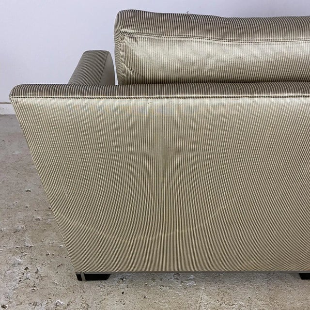 Early 20th Century Early 20th Century Custom Silk Lounge Chairs in the Style of Christian Liaigre - a Pair For Sale - Image 5 of 11