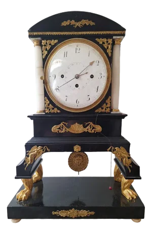 Empire Bronze Mantel Clock