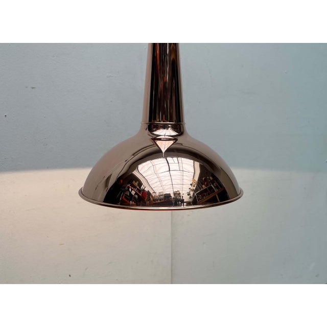 Mid-Century Modern Danish Copper Cone Pendant Lamp, 1950s For Sale - Image 17 of 18