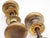 Traditional Two Vintage Classic Plain Brass Passage Door Knob Sets For Sale - Image 3 of 4