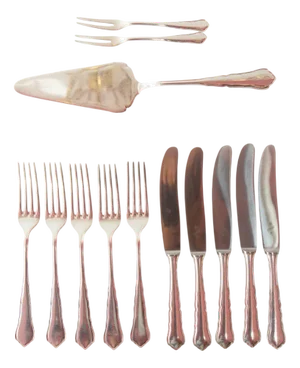 Dessert Cutlerly in 90/silver 800 from WMF, Set of 13