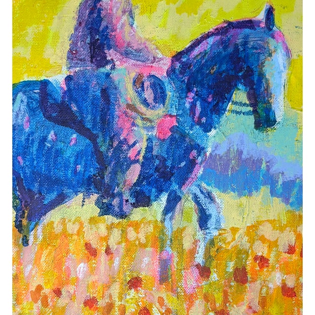 2020s High Plains Blue Cowboy Painting by Joseph Christy For Sale - Image 5 of 6