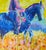 2020s High Plains Blue Cowboy Painting by Joseph Christy For Sale - Image 5 of 6