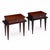 Pair of side tables from France from the Modernist period. The tables are made with a beautiful rosewood veneer in a...