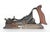 Antique steel plow plane made by Sieglet Company. It features a wooden handle, depth adjustment mechanism, and sliding...