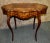 Antique Inlaid Mahogany Renaissance Revival Turtle Top Table For Sale - Image 11 of 13