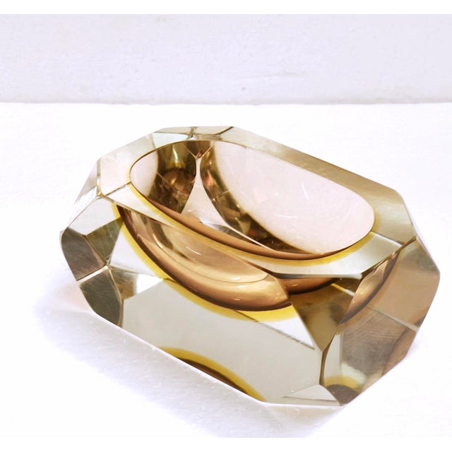 Vintage Murano Sommerso Glass Ashtray by Bucella Cristalli, 1960s For Sale - Image 12 of 18