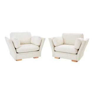 Maison Jansen Neoclassical Pair of Armchairs Reupholstered 1960s For Sale