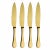 Contemporary Mepra American Steak Knives, Set of 4 in Ice Oro For Sale - Image 3 of 3