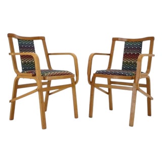 Bentwood Armchairs from Ton, Former Czechoslovakian, 1970s, Set of 2 For Sale