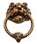 Vintage English Bronze Lion Door Knocker For Sale - Image 6 of 10